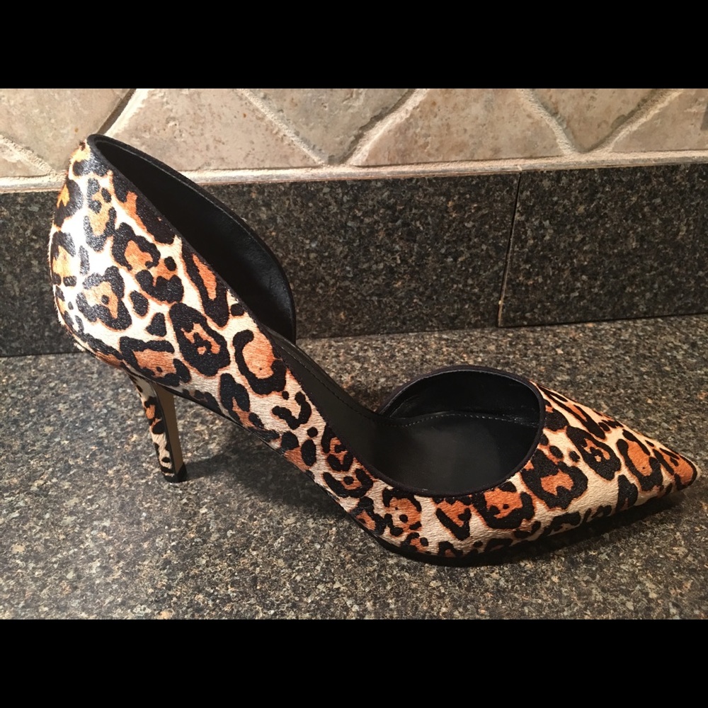 WHBM Leopard Print Pumps